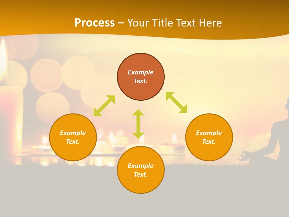 Praying Celebration Glowing PowerPoint Template