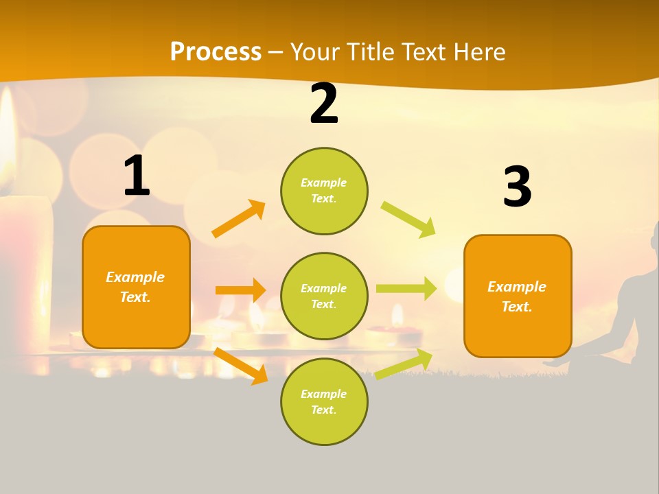 Praying Celebration Glowing PowerPoint Template