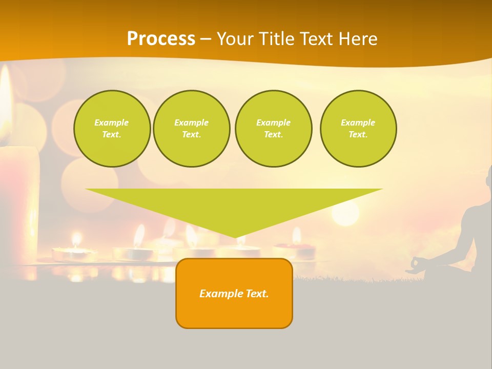 Praying Celebration Glowing PowerPoint Template