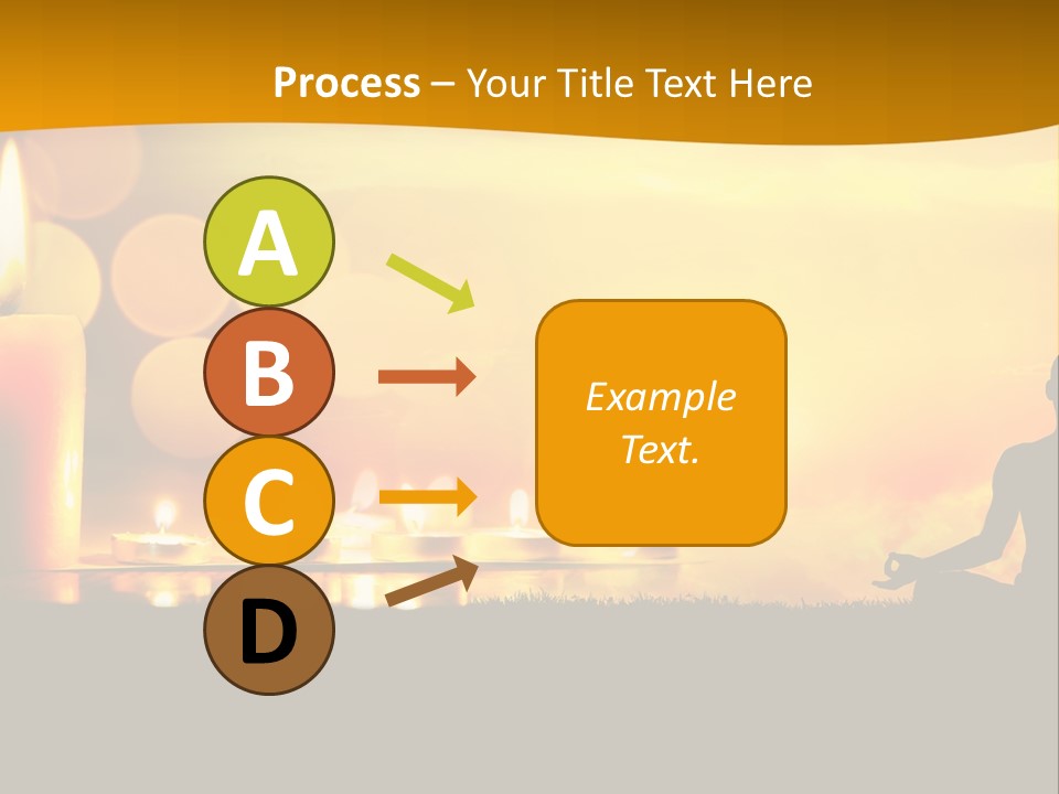 Praying Celebration Glowing PowerPoint Template