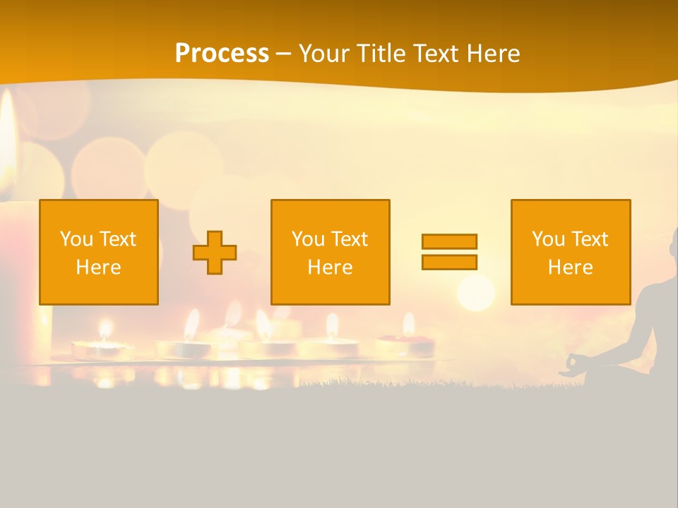 Praying Celebration Glowing PowerPoint Template