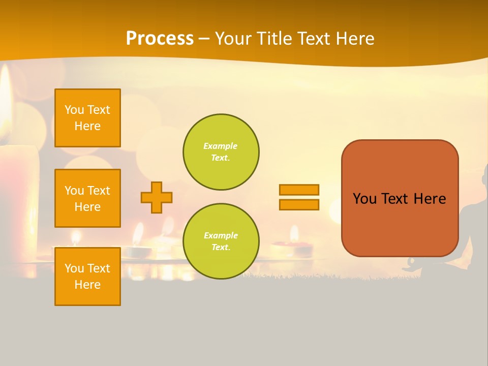 Praying Celebration Glowing PowerPoint Template
