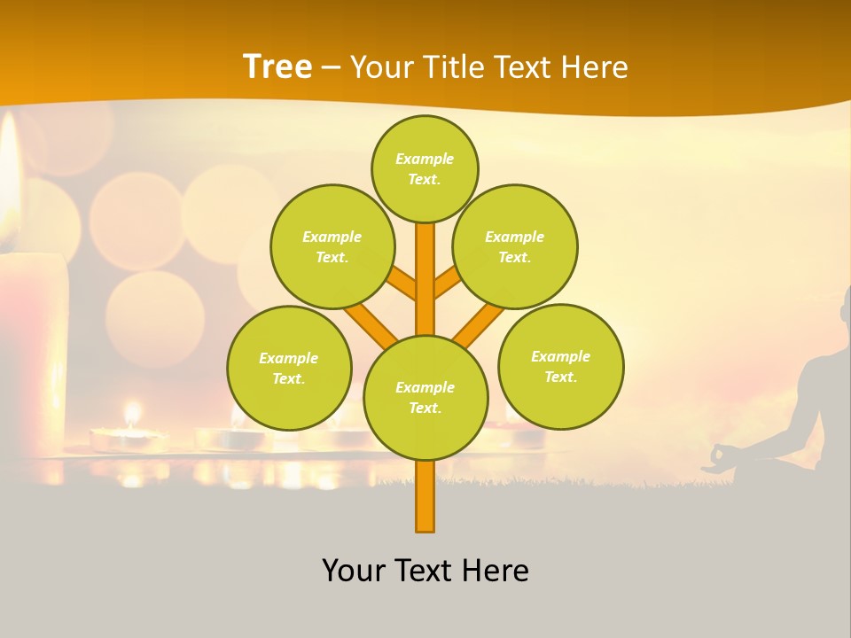 Praying Celebration Glowing PowerPoint Template