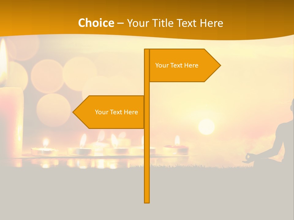 Praying Celebration Glowing PowerPoint Template
