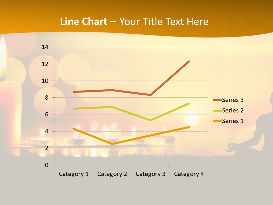 Praying Celebration Glowing PowerPoint Template