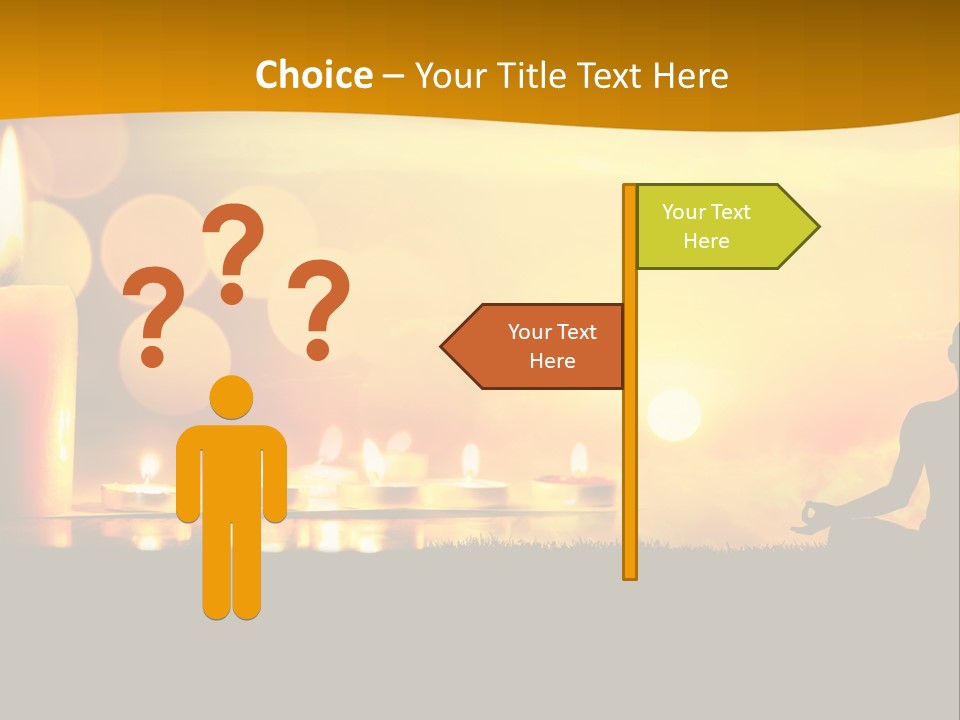 Praying Celebration Glowing PowerPoint Template