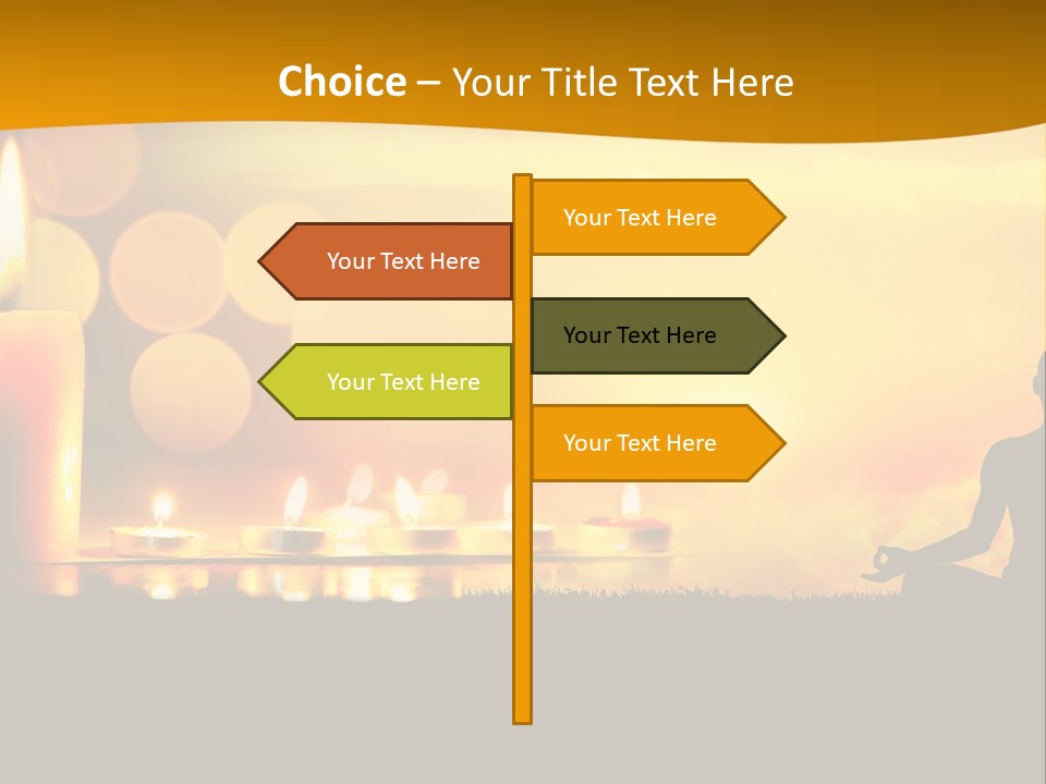 Praying Celebration Glowing PowerPoint Template
