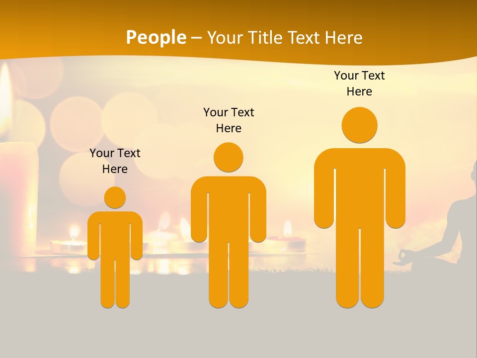 Praying Celebration Glowing PowerPoint Template