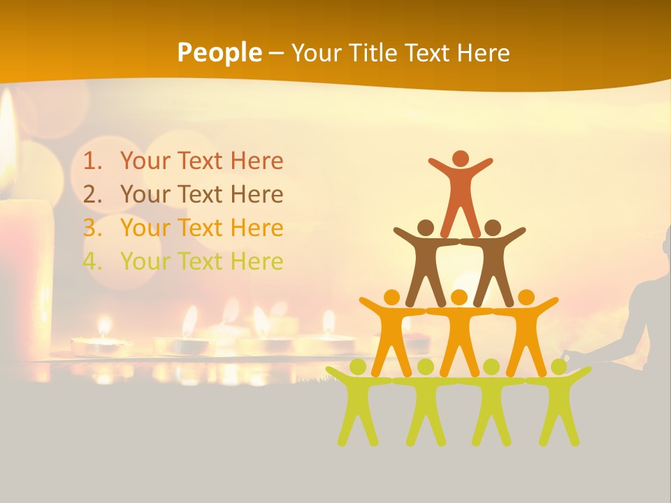 Praying Celebration Glowing PowerPoint Template