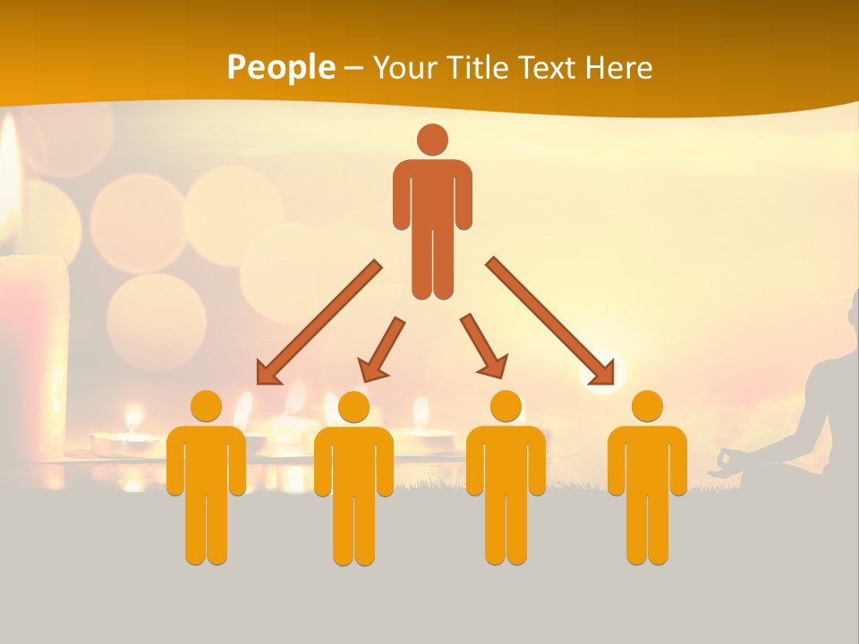 Praying Celebration Glowing PowerPoint Template