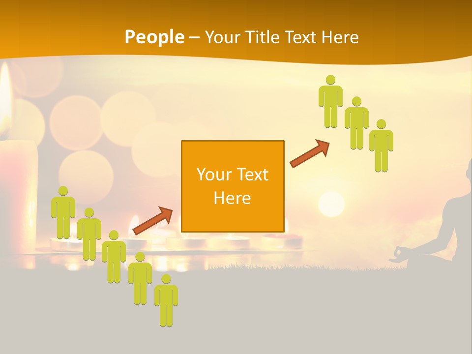 Praying Celebration Glowing PowerPoint Template