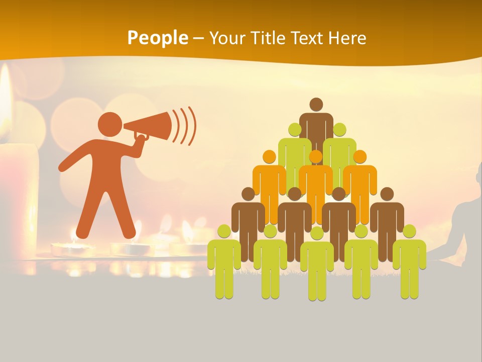 Praying Celebration Glowing PowerPoint Template