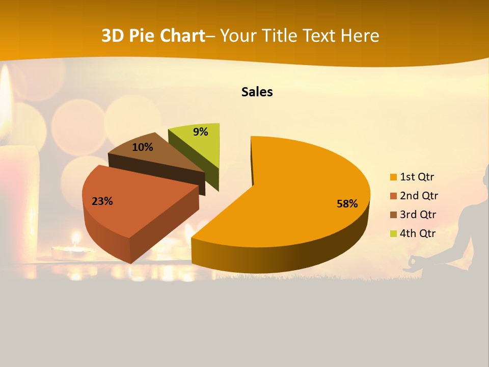 Praying Celebration Glowing PowerPoint Template