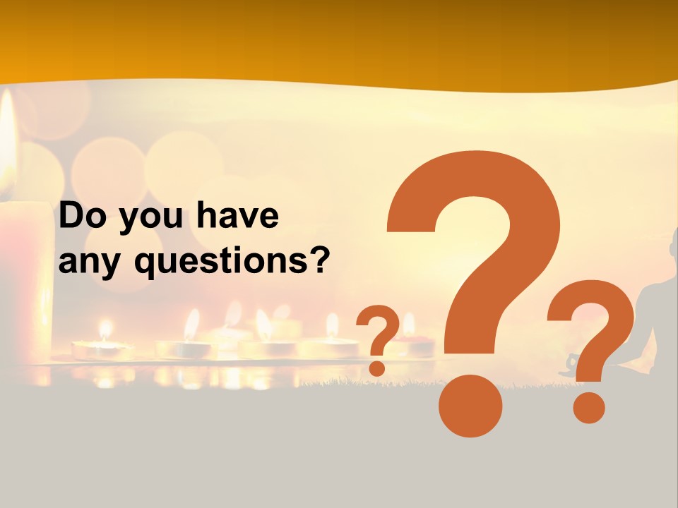 Praying Celebration Glowing PowerPoint Template