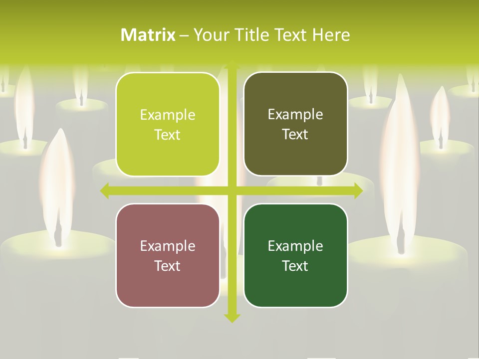 Religion Cire Prier PowerPoint Template