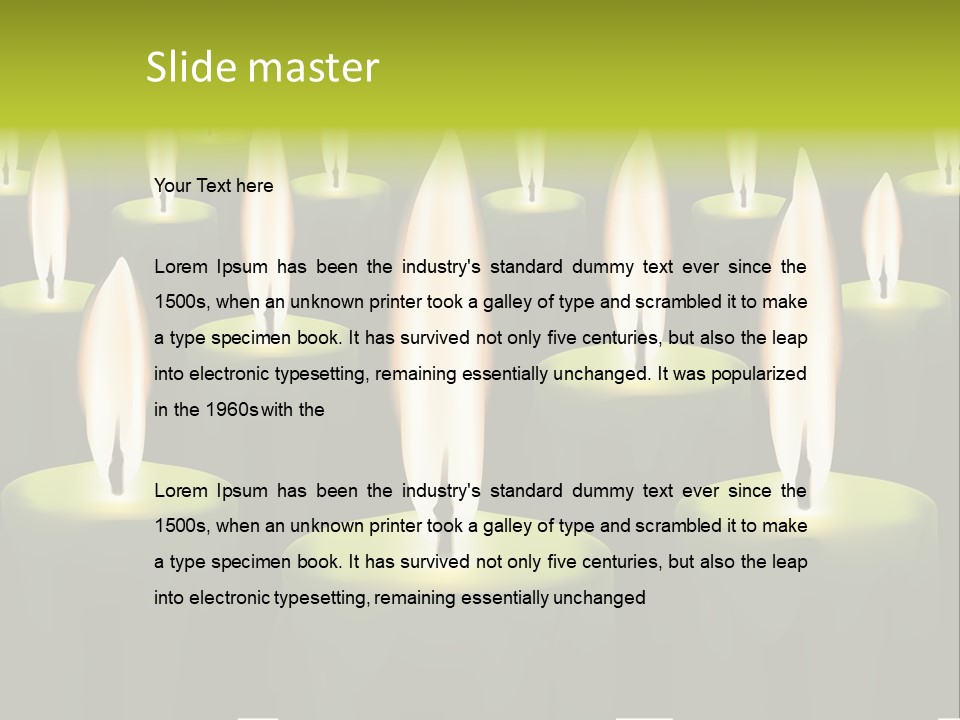 Religion Cire Prier PowerPoint Template