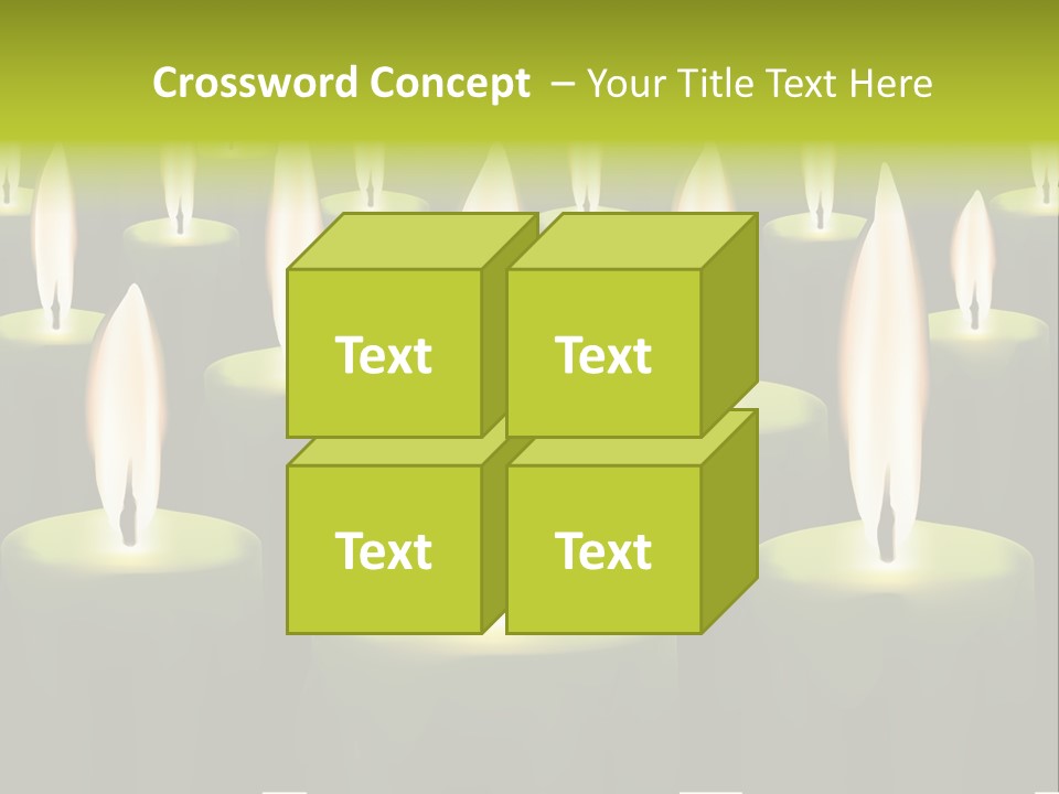 Religion Cire Prier PowerPoint Template