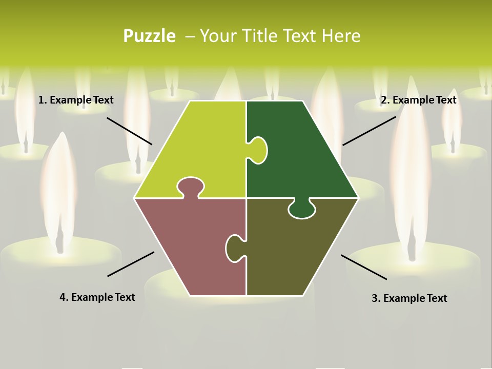 Religion Cire Prier PowerPoint Template