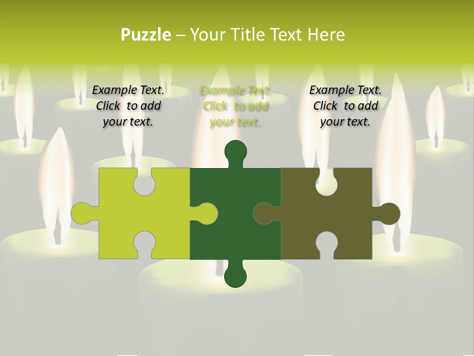 Religion Cire Prier PowerPoint Template