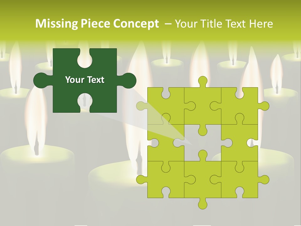 Religion Cire Prier PowerPoint Template