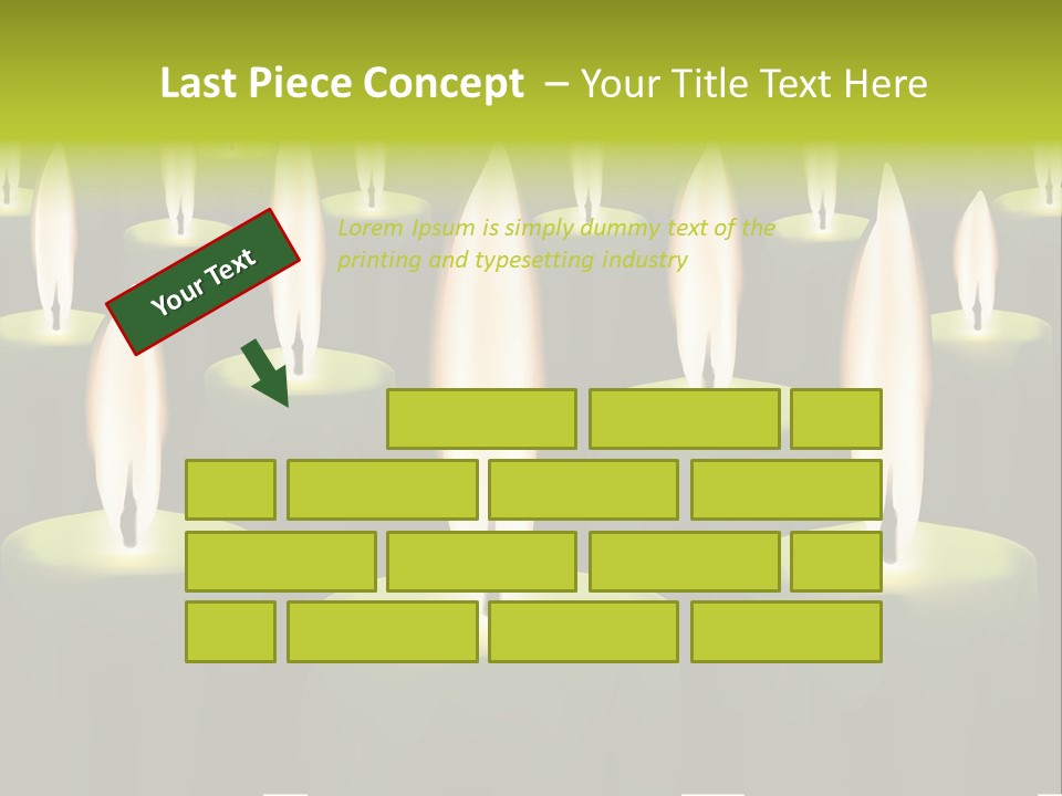 Religion Cire Prier PowerPoint Template