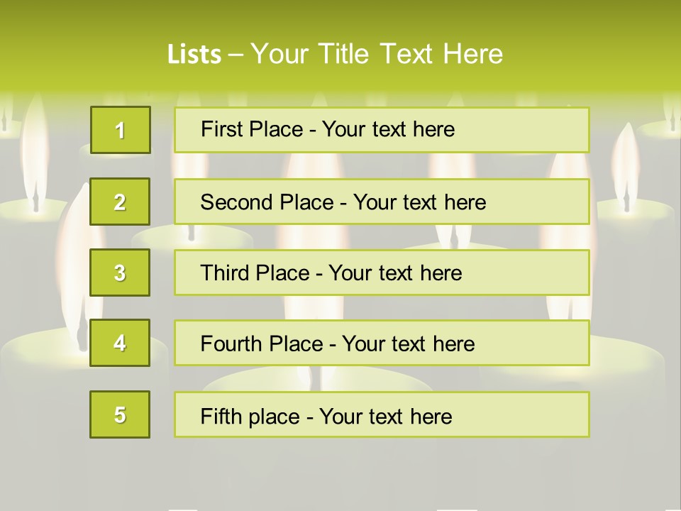 Religion Cire Prier PowerPoint Template
