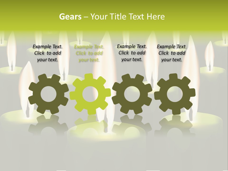 Religion Cire Prier PowerPoint Template