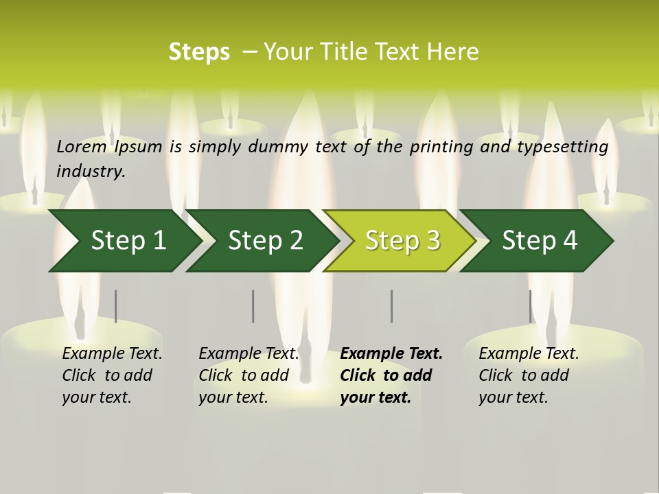 Religion Cire Prier PowerPoint Template