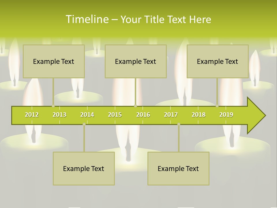 Religion Cire Prier PowerPoint Template