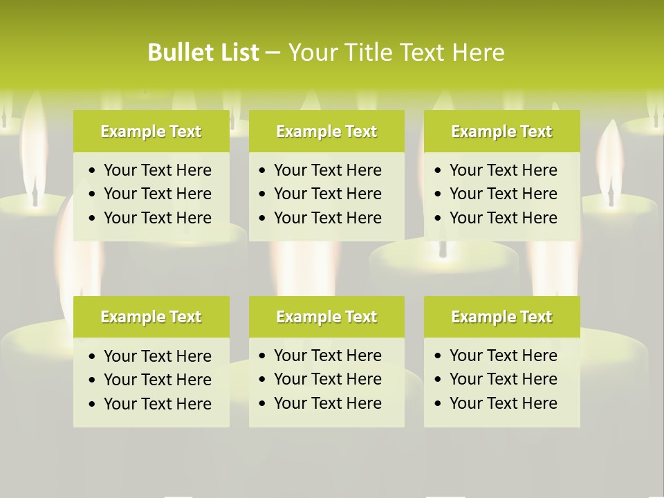 Religion Cire Prier PowerPoint Template
