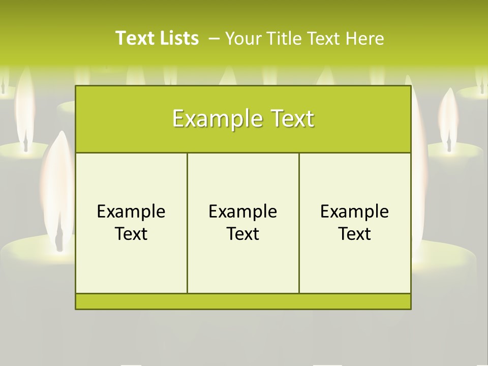 Religion Cire Prier PowerPoint Template