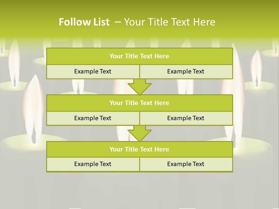 Religion Cire Prier PowerPoint Template