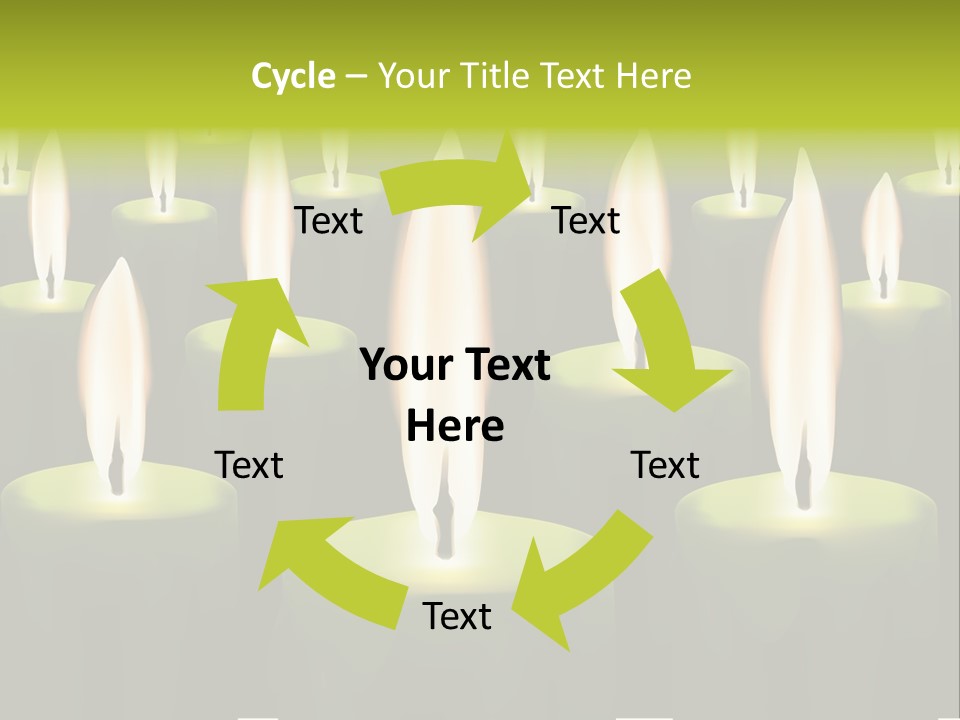 Religion Cire Prier PowerPoint Template