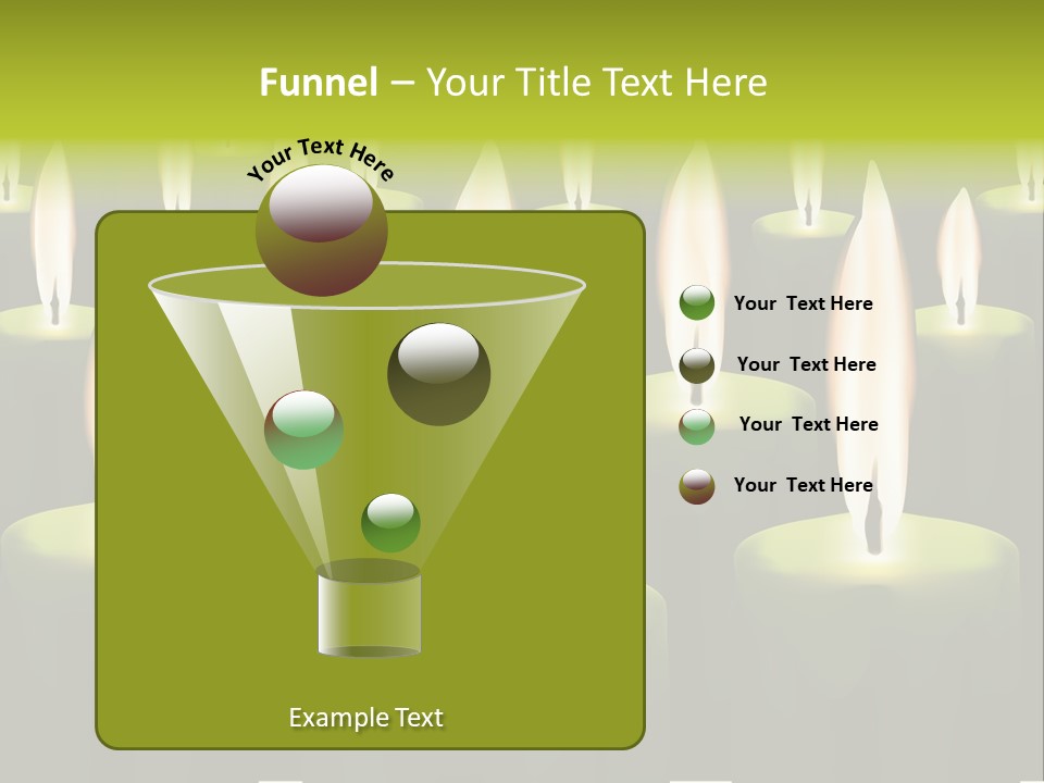 Religion Cire Prier PowerPoint Template