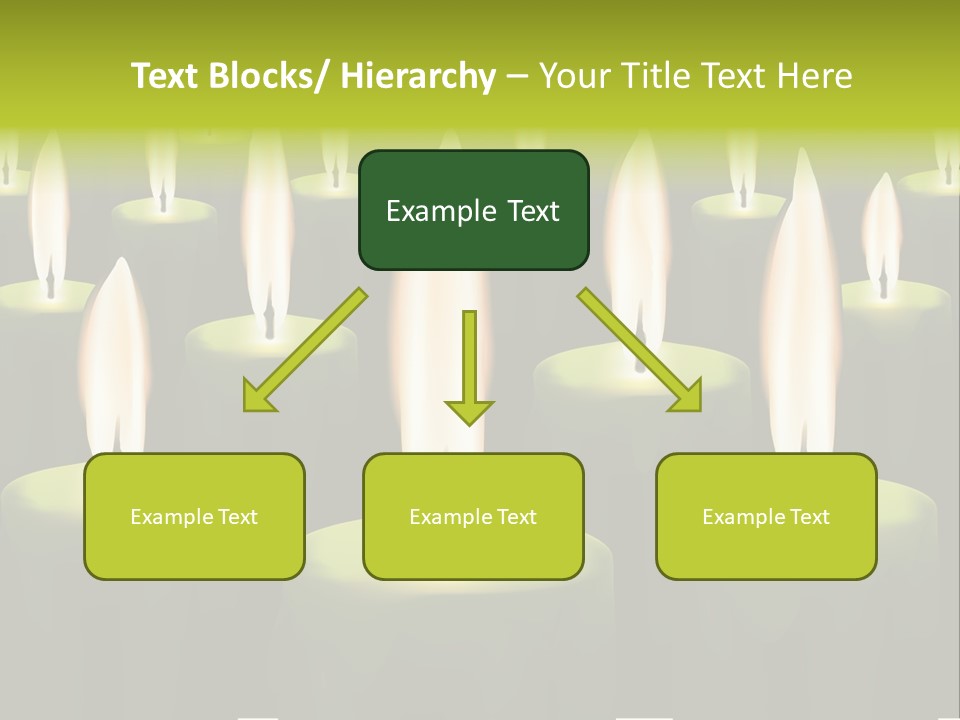 Religion Cire Prier PowerPoint Template