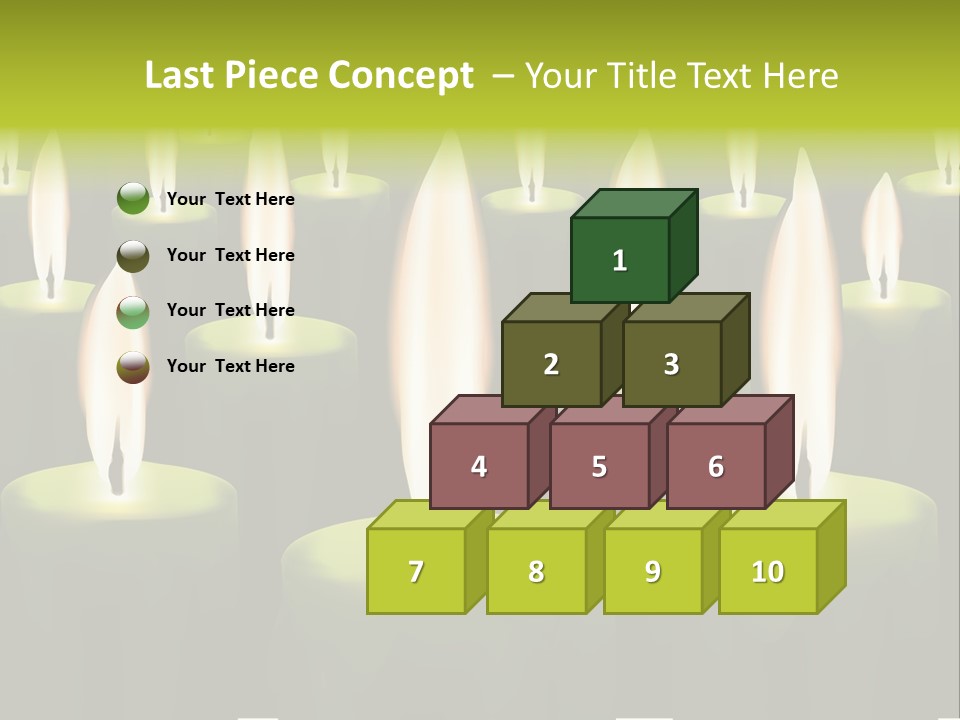 Religion Cire Prier PowerPoint Template