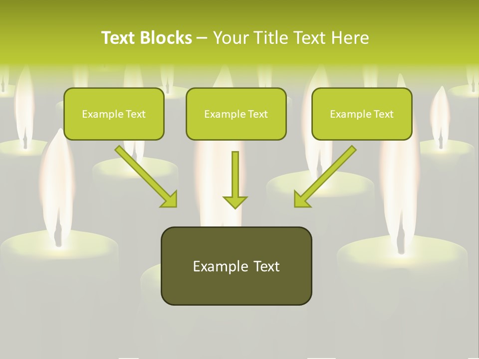 Religion Cire Prier PowerPoint Template