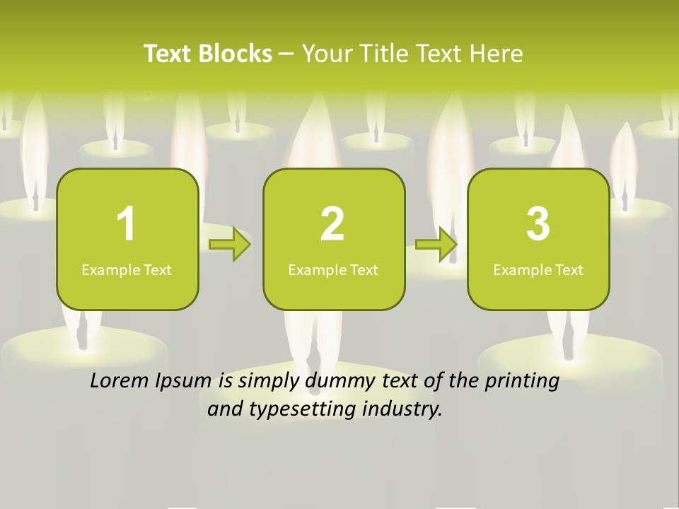 Religion Cire Prier PowerPoint Template