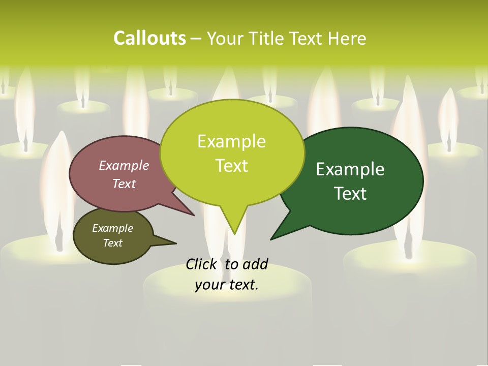 Religion Cire Prier PowerPoint Template