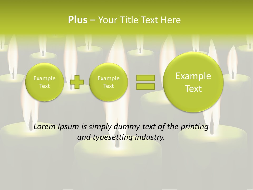 Religion Cire Prier PowerPoint Template