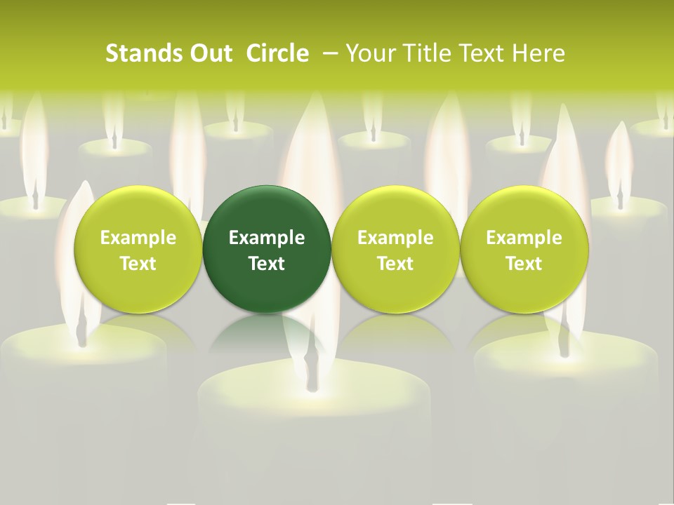 Religion Cire Prier PowerPoint Template