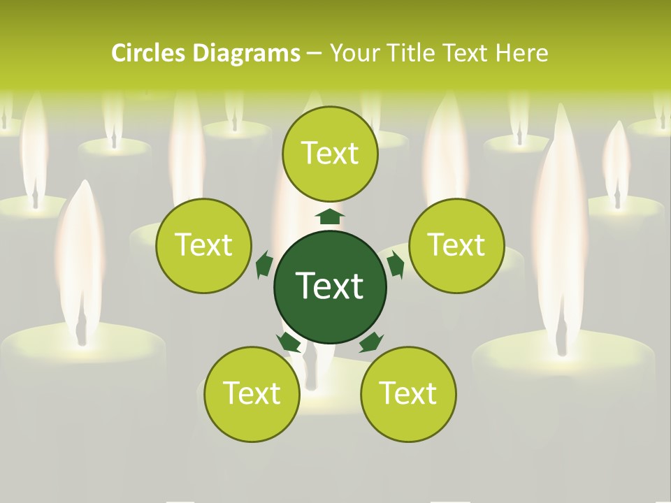 Religion Cire Prier PowerPoint Template