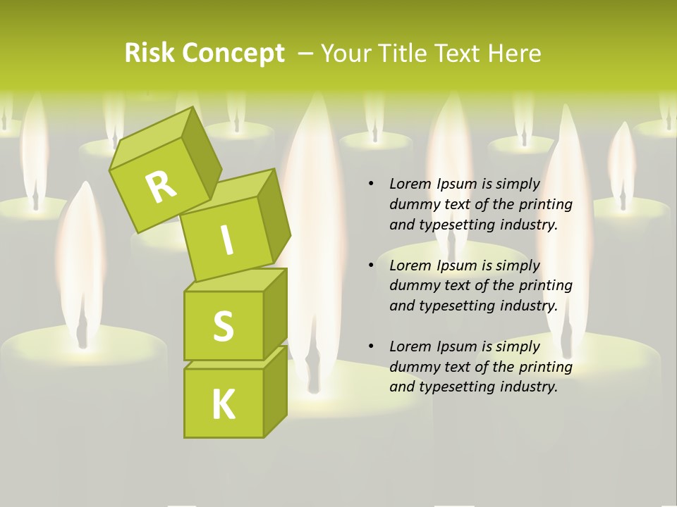 Religion Cire Prier PowerPoint Template