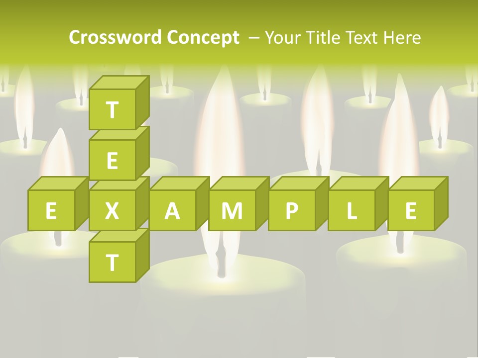 Religion Cire Prier PowerPoint Template