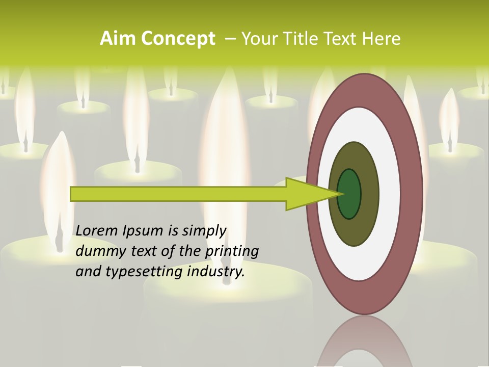 Religion Cire Prier PowerPoint Template