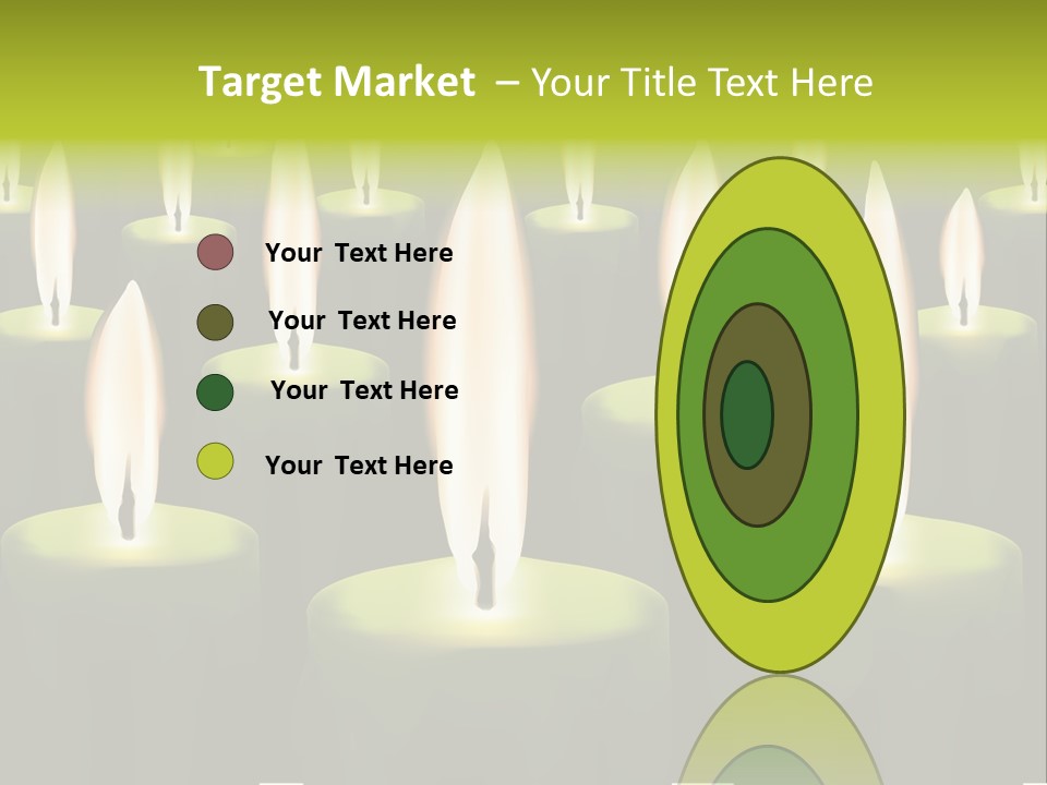 Religion Cire Prier PowerPoint Template