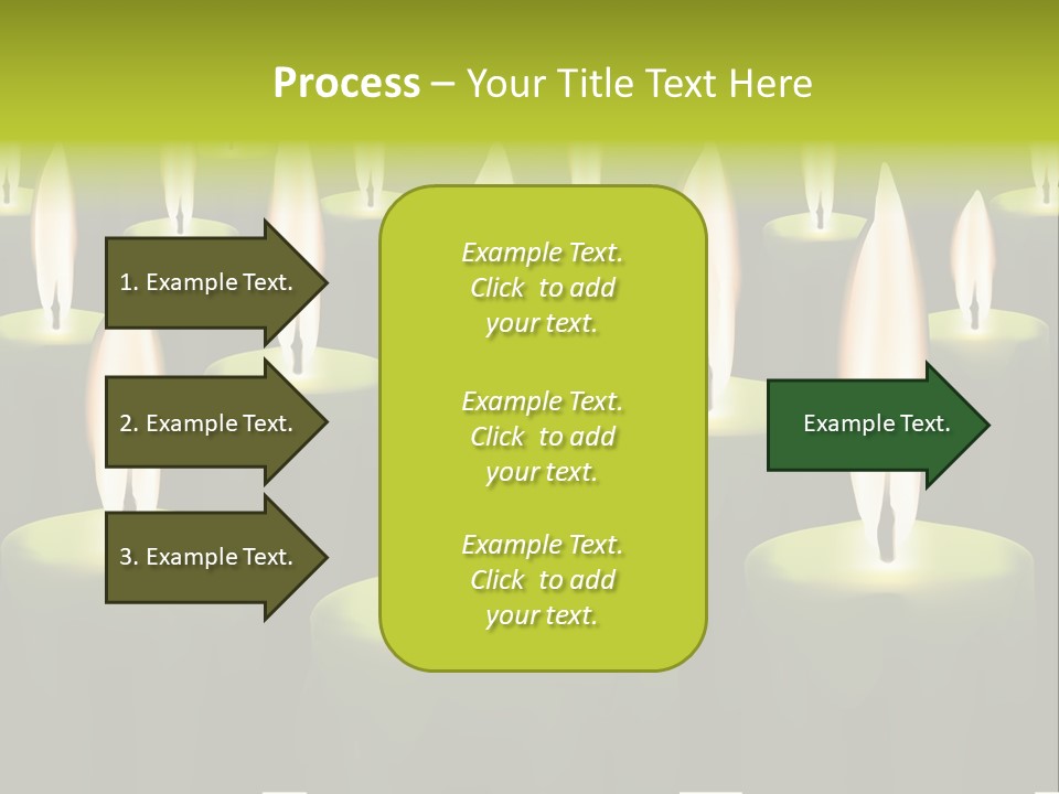 Religion Cire Prier PowerPoint Template
