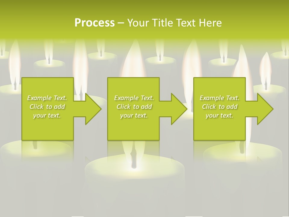 Religion Cire Prier PowerPoint Template
