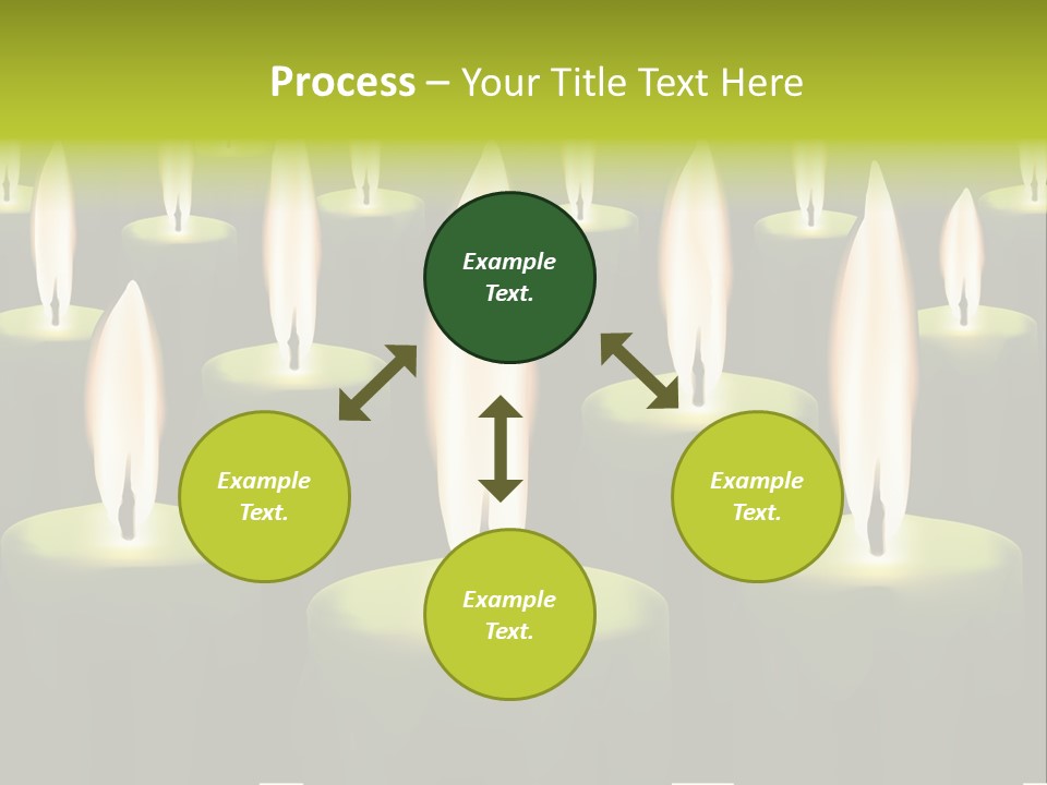 Religion Cire Prier PowerPoint Template