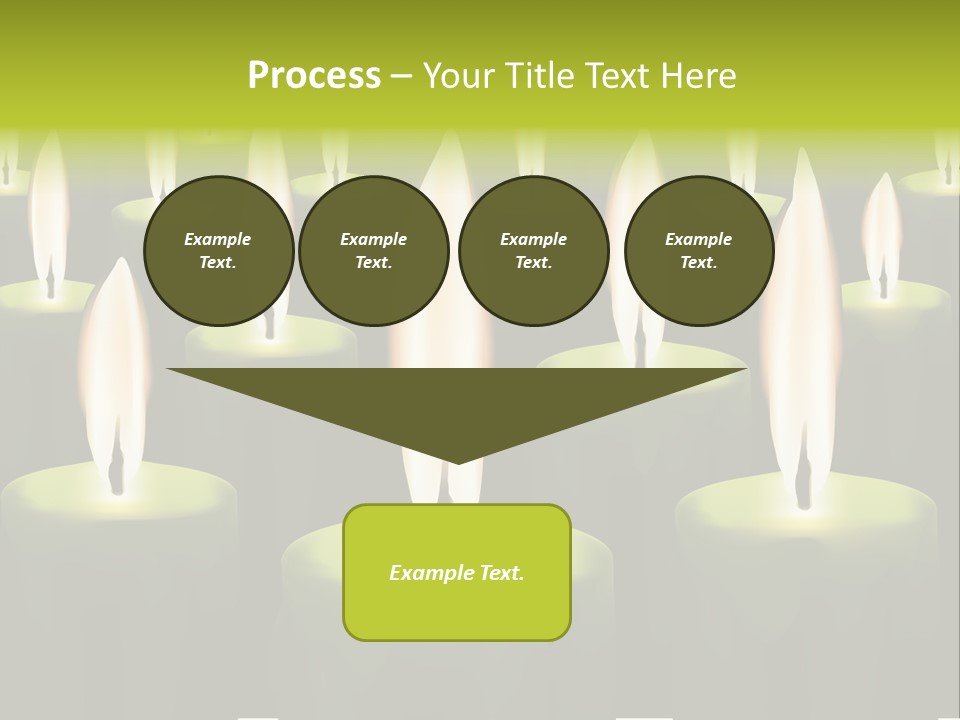 Religion Cire Prier PowerPoint Template